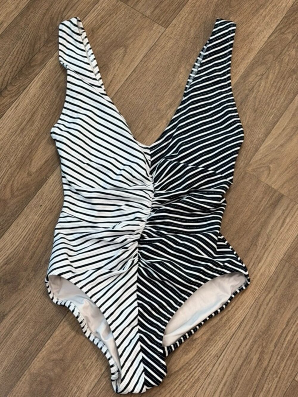 Solid & Striped One Piece Swimsuit size XS Women's Swim